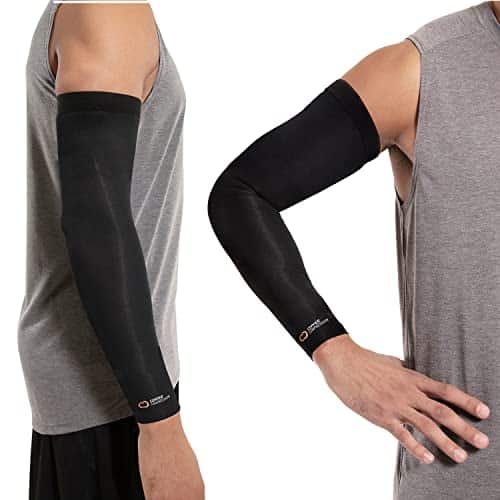 Copper Compression Arm Sleeve   Copper Infused Full Arm Brace For Forearm, Bicep, Triceps   Tennis Elbow, Basketball, Golf, Arthritis, Tendonitis, Bursitis, Post Surgery Rehab