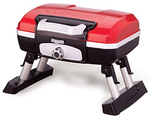 Cuisinart Cgg T Petit Gourmet Portable Tabletop Propane Gas Grill, Red X X Inch