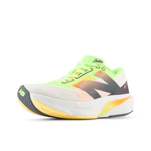 New Balance Men'S Fuelcell Rebel Vrunning Shoe, Whitebleached Lime Glohot Mango,