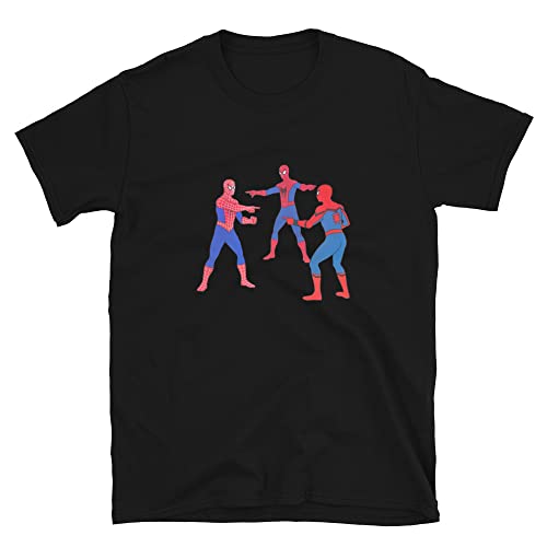 Spider Man No Way Home Shirt, Spider Man Meme Tee, Spider Man Pointing, Short Sleeve Unisex T Shirt Black