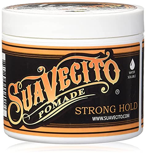 Suavecito Pomade Firme (Strong) Hold Oz, Pack   Strong Hold Hair Pomade For Men   Medium Shine Water Based Flake Free Hair Gel   Easy To Wash Out   All Day Hold For All Hair S