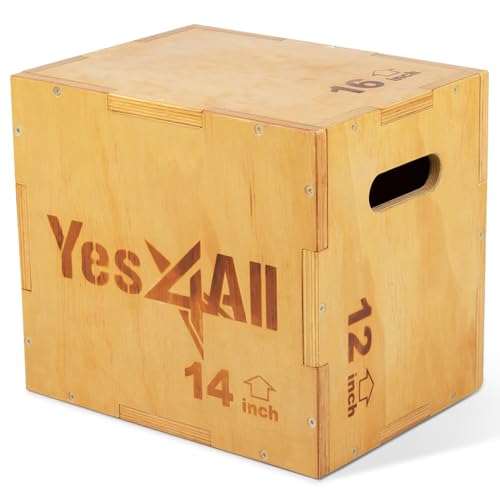 Yesall In Ooden Plyo Box, Plyometric Box For Home Gym And Outdoor Workouts   Xx