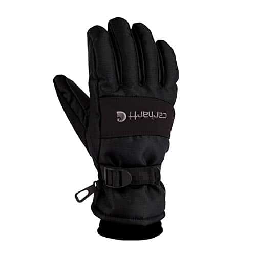 Carhartt Men'S Wp Waterproof Insulated Glove, Black, Small