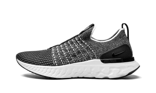 Nike Men'S React Phantom Flyknit Running Shoes Black  White