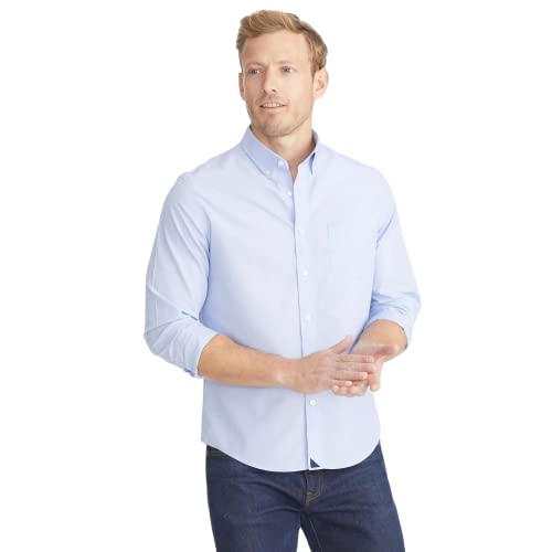 Untuckit Hillside Select   Untucked Shirt For Men, Long Sleeve, Wrinkle Free, White, Medium, Regular Fit